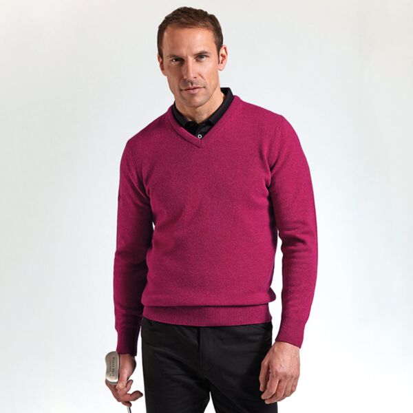 Lomond Lambswool V Neck Sweater by Glenmuir Thumbnail